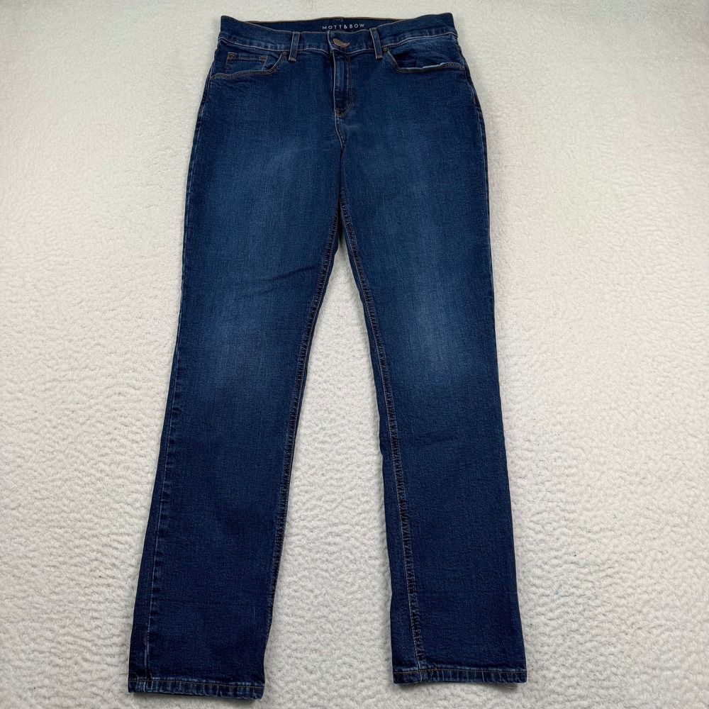Mott & Bow Boyfriend Jeans Women 29 X 30 Blue Stretch Denim Casual Premium